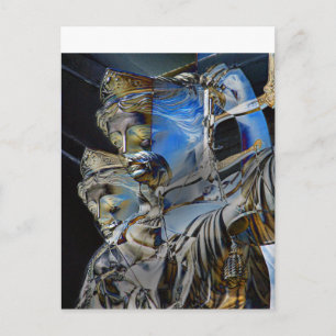 Lady Justice with Balance Scales Postcard