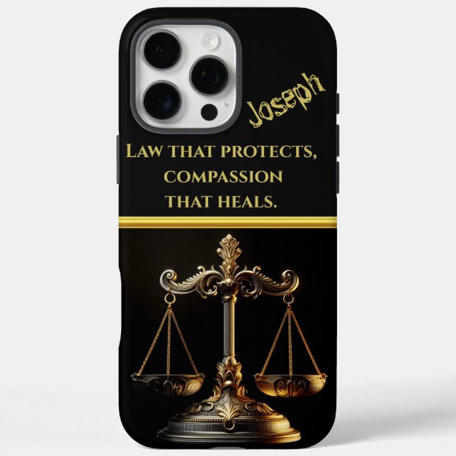 Lady Justice With Scales Art Case-Mate iPhone Case (Back)