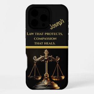 Lady Justice With Scales Art iPhone 16 Pro Max Case