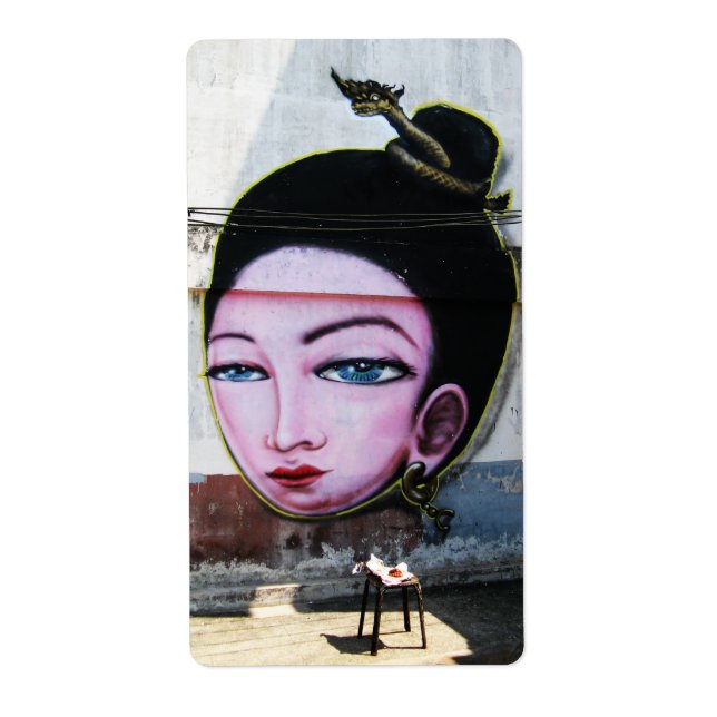 Lady Lao Graffiti Street Art (Front)