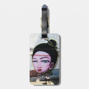 Lady Lao Graffiti Street Art Luggage Tag