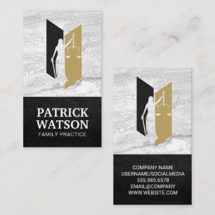 Lady Law Justice Logo Lawyer Business Card