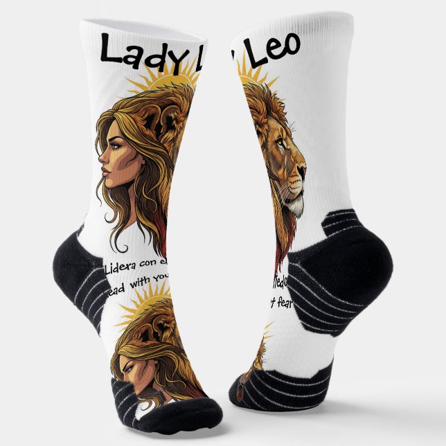 Lady Leo socks (Angled)