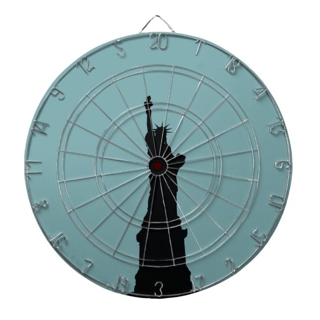 Lady Liberty Metal Cage Dartboard (Front)