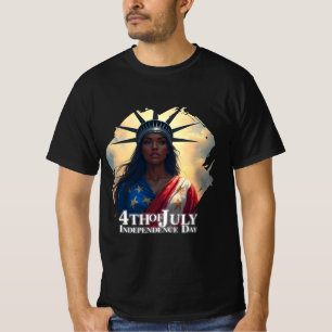 Lady Liberty Reimagined – A New Face of Freedom T-Shirt