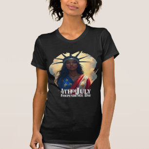 Lady Liberty Reimagined – A New Face of Freedom T-Shirt