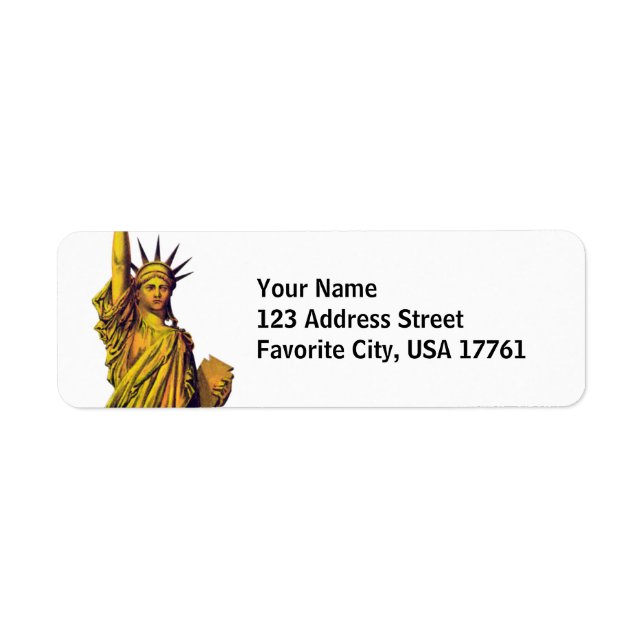 Lady Liberty Return Address Labels (Front)