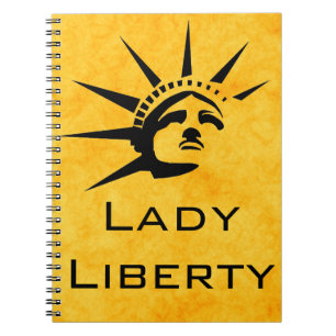 Lady Liberty Spiral Notebook