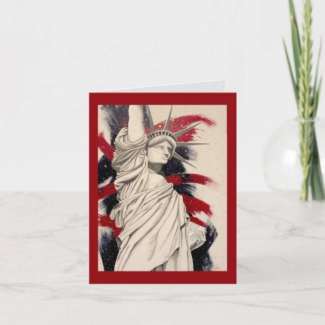 “Lady Liberty” Thank You Card (Front)