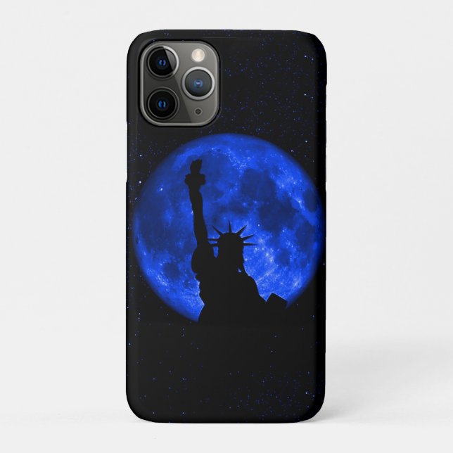 Lady Liberty Under the Blue Moon Case-Mate iPhone Case (Back)
