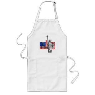 Lady Liberty with US Flag Apron