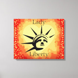 Lady Liberty Wrapped Canvas