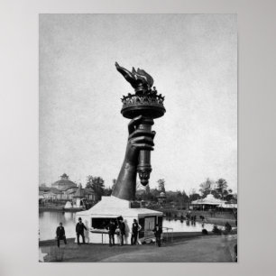 Lady Liberty's Hand and Torch Poster