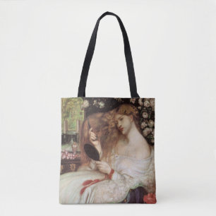 Lady Lilith by Rossetti, Vintage Victorian Portait Tote Bag