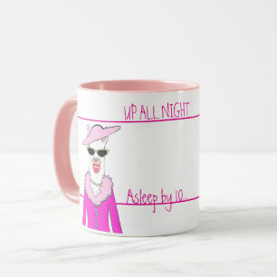 Lady Llama Moderation Coffee Mug