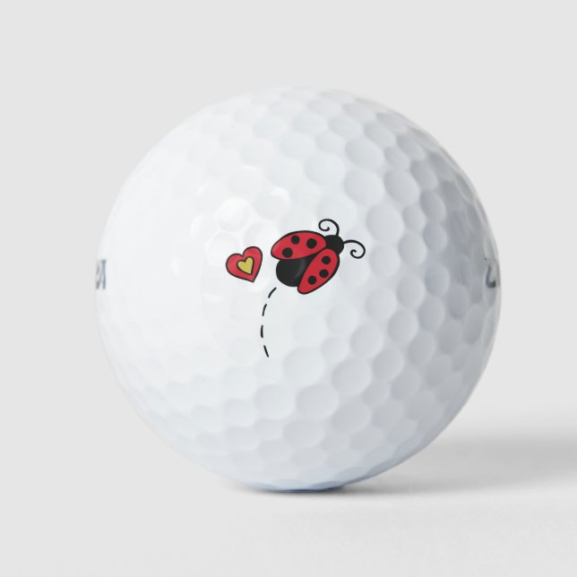 Lady Love Bug Golf Balls (Front)