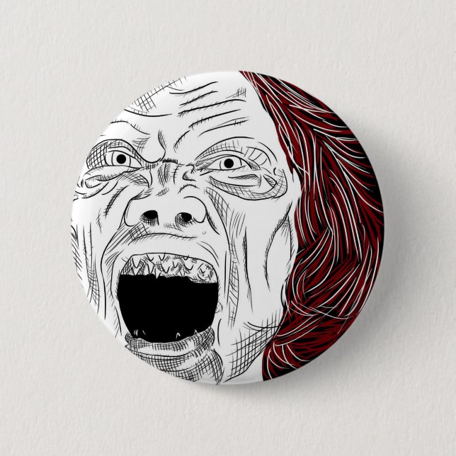 Lady Luck 6 Cm Round Badge (Front)