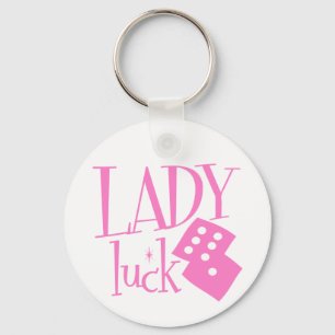Lady Luck Dice Key Ring