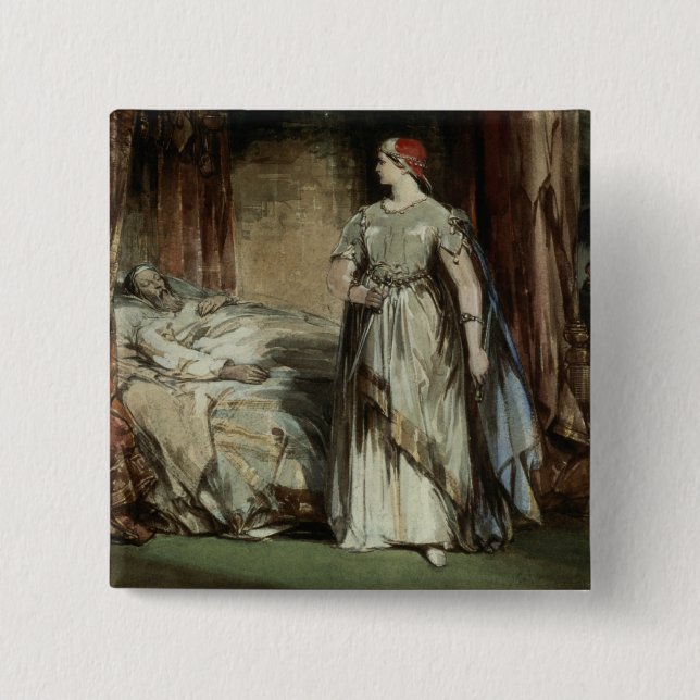 Lady Macbeth, 1850 15 Cm Square Badge (Front)