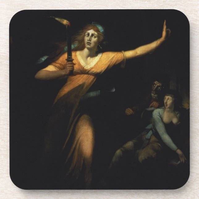 Lady Macbeth Sleepwalking, 1783 (oil on canvas) Coaster (Front)
