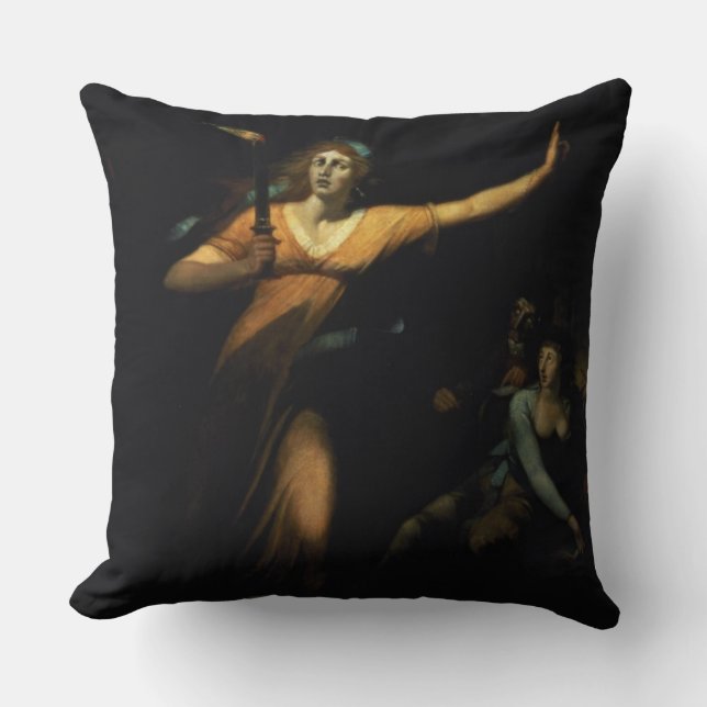 Lady Macbeth Sleepwalking, 1783 (oil on canvas) Cushion (Front)