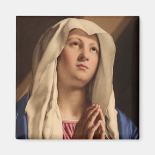 Lady Madonna Praying (Virgin Mary) (Christian Art) Magnet