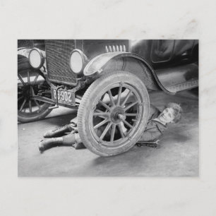 Lady Mechanic, 1920 Postcard