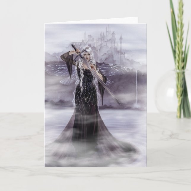 Lady of Avalon Greeting Card (Front)