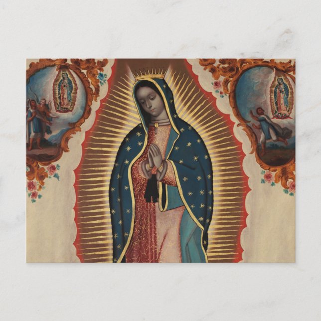 Lady of Guadalupe, 1780 by Sebastian Zalcedo Postcard (Front)