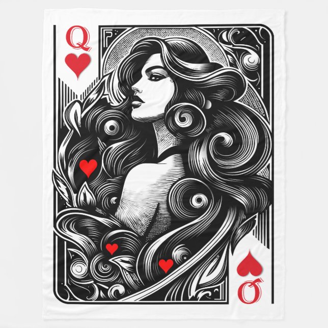 Lady of Heart to You Fleece Blanket (Front)