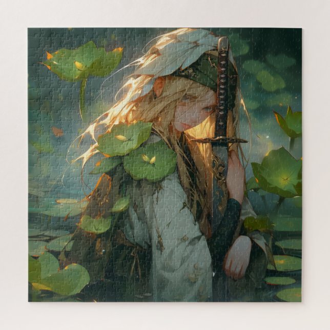 Lady of Lake Anime Fantasy Jigsaw Puzzle (Vertical)