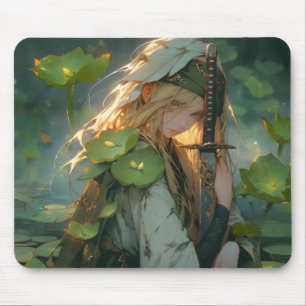 Lady of Lake Anime Fantasy Mouse Pad