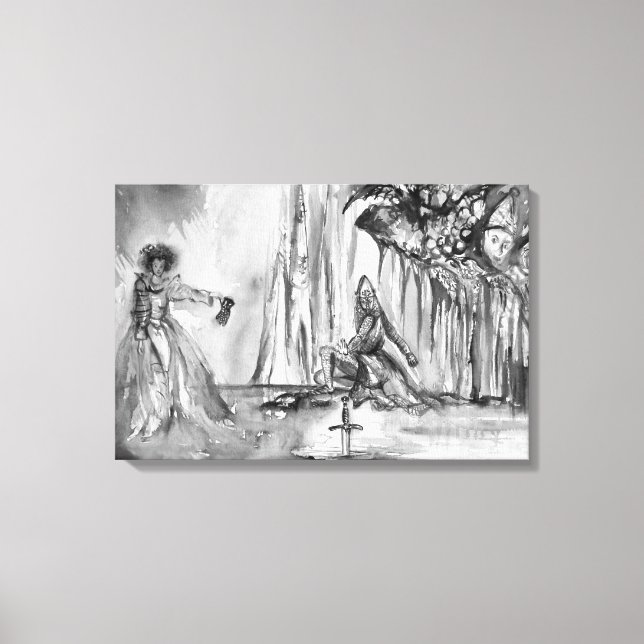 LADY OF LAKE , Magic and Mystery Canvas Print (Front)