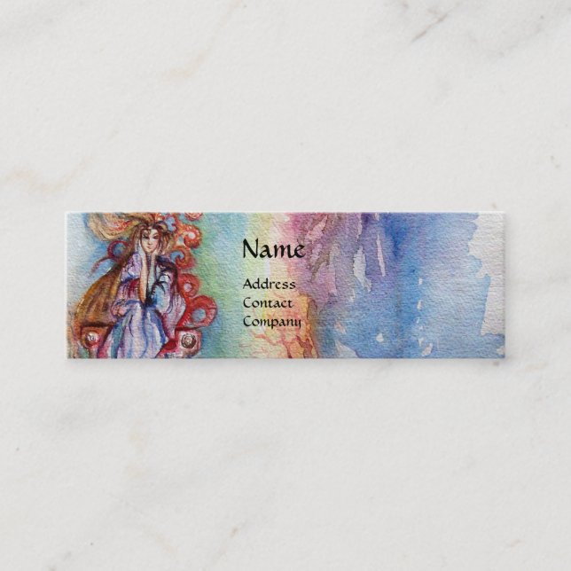 LADY OF LAKE , Magic and Mystery Mini Business Card (Front)