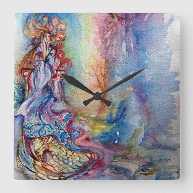 LADY OF LAKE  / Magic and Mystery Square Wall Clock (Front)