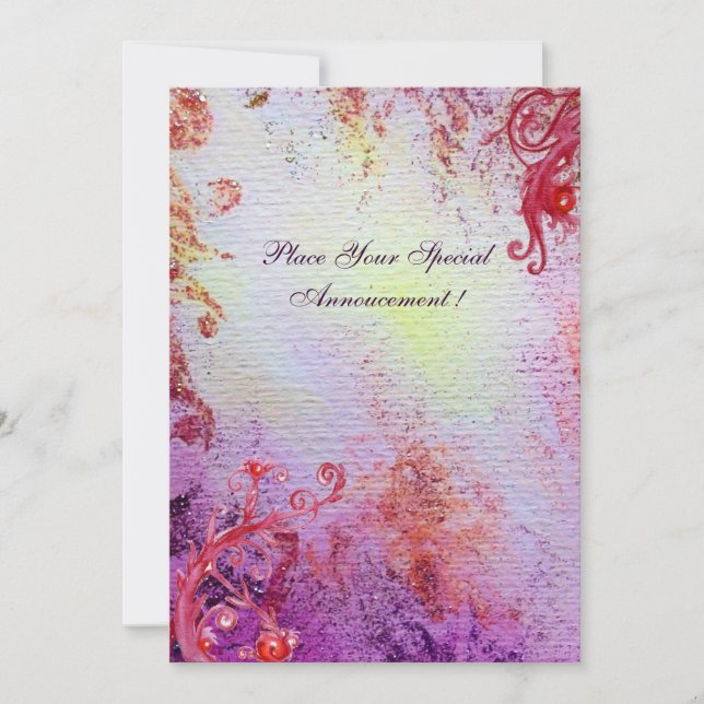 LADY OF LAKE , vibrant bright blue pink (Front)