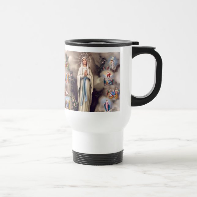 Lady of Lourdes Travel Mug (Right)