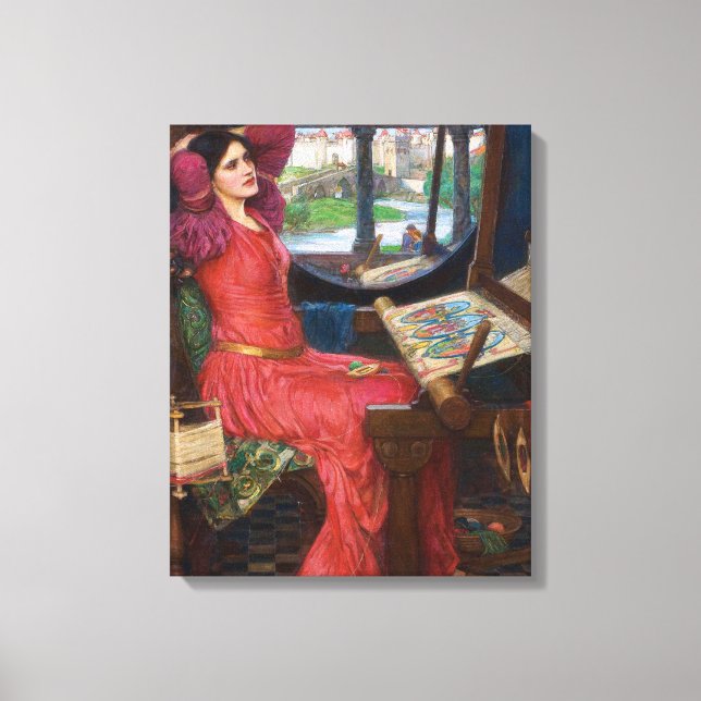 Lady of Shallot 24" x 35" Stretched Canvas Print (Front)
