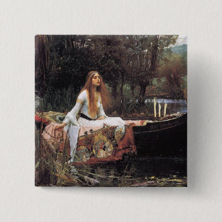 Lady of Shalott 15 Cm Square Badge
