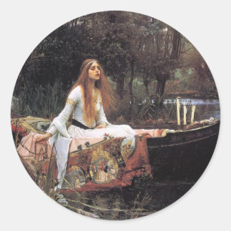 Lady of Shalott Classic Round Sticker