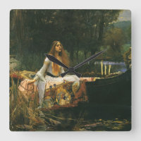 Lady of Shalott On Boat by John William Waterhouse