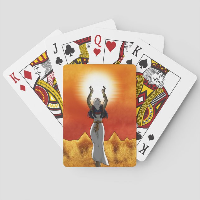 Lady of Sun Playing Cards (Back)