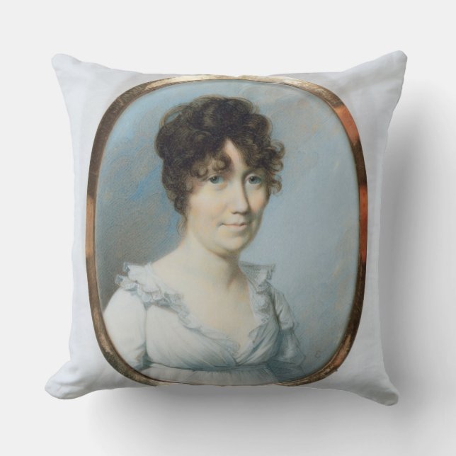 Lady of the Blunt Family (w/c and gouache on ivory Cushion (Front)