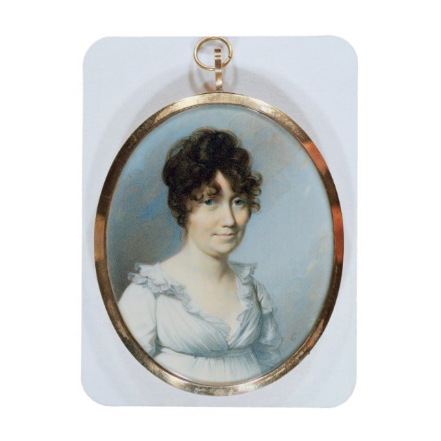 Lady of the Blunt Family (w/c and gouache on ivory Magnet (Vertical)