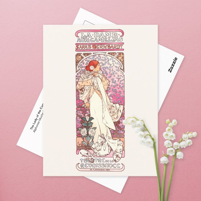 Lady of the Camellias Alphonse Mucha Postcard (Creator Uploaded)
