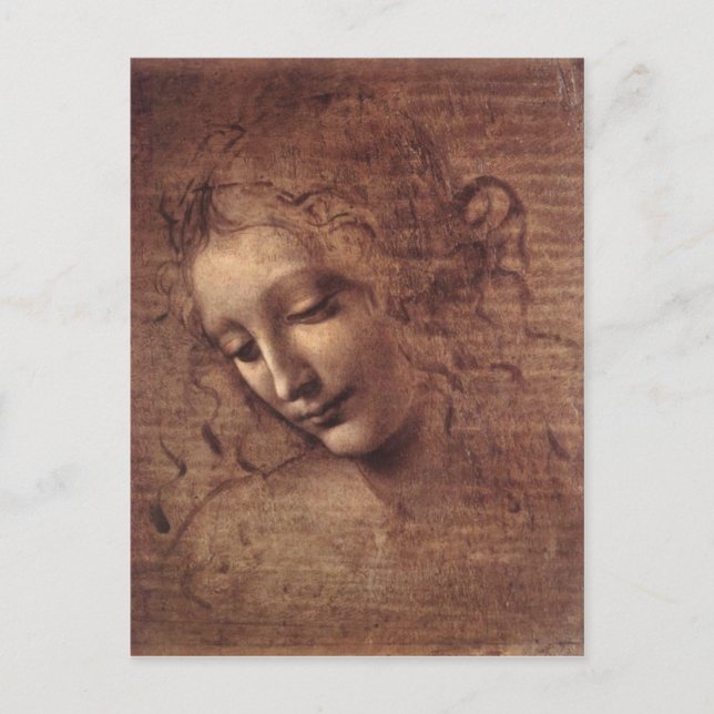 Lady of the Dishevelled Hair Postcard (Front)