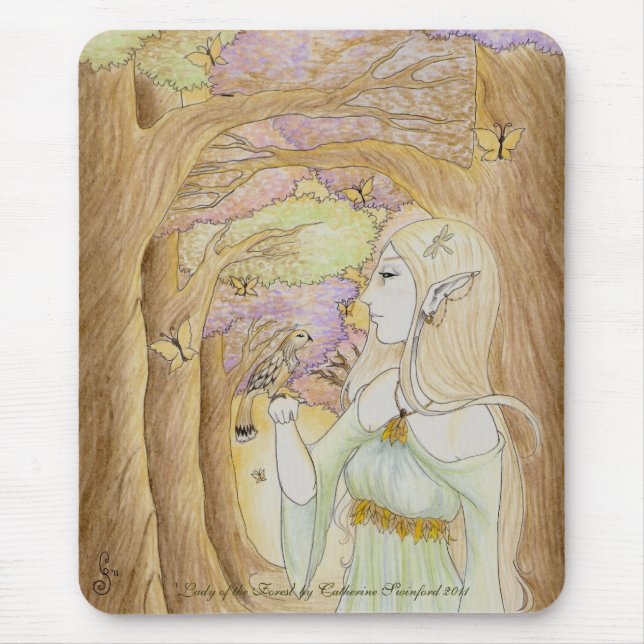 'Lady of the Forest' mousepad (Front)
