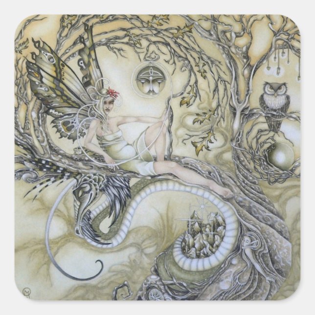 Lady of the Forest Square Sticker (Front)