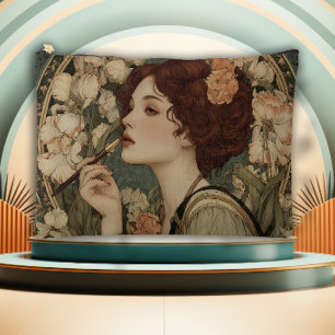 Lady of the Lilies Art Nouveau Accessory Pouch
