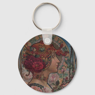 Lady of the roses key ring